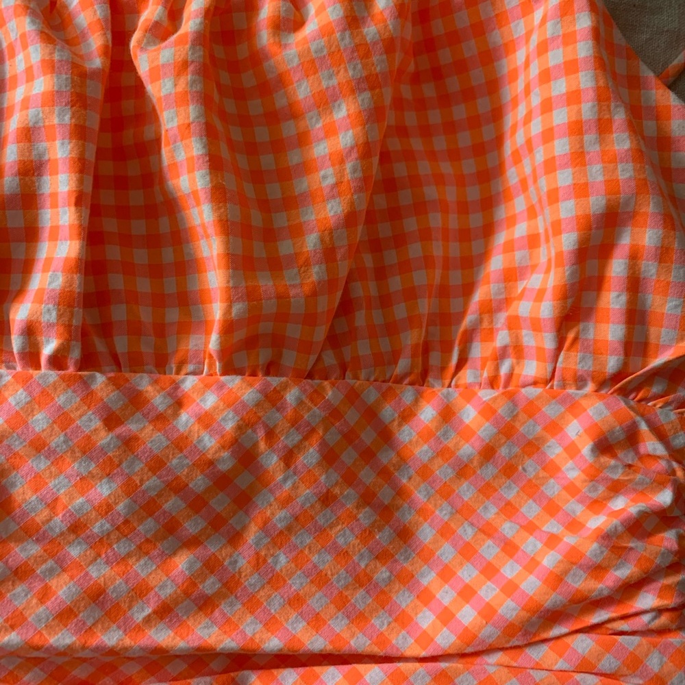 Neon Orange and Pink Crop Top
